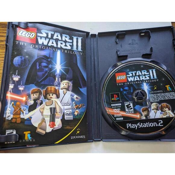 LEGO Star Wars II: The Original Trilogy (Sony PlayStation 2) Black Label-CIB - Picture 3 of 4